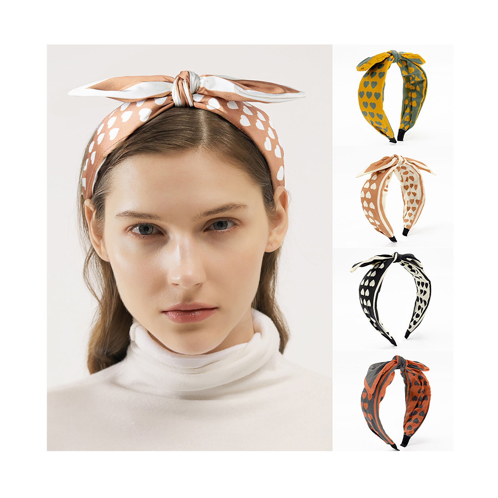 Fashionable And Simple Bow Headband Bow Top Knot Headband Etsy