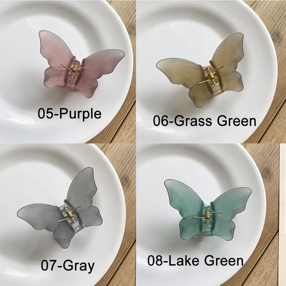 butterfly hair grips
