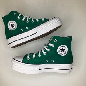 platform forest green converse