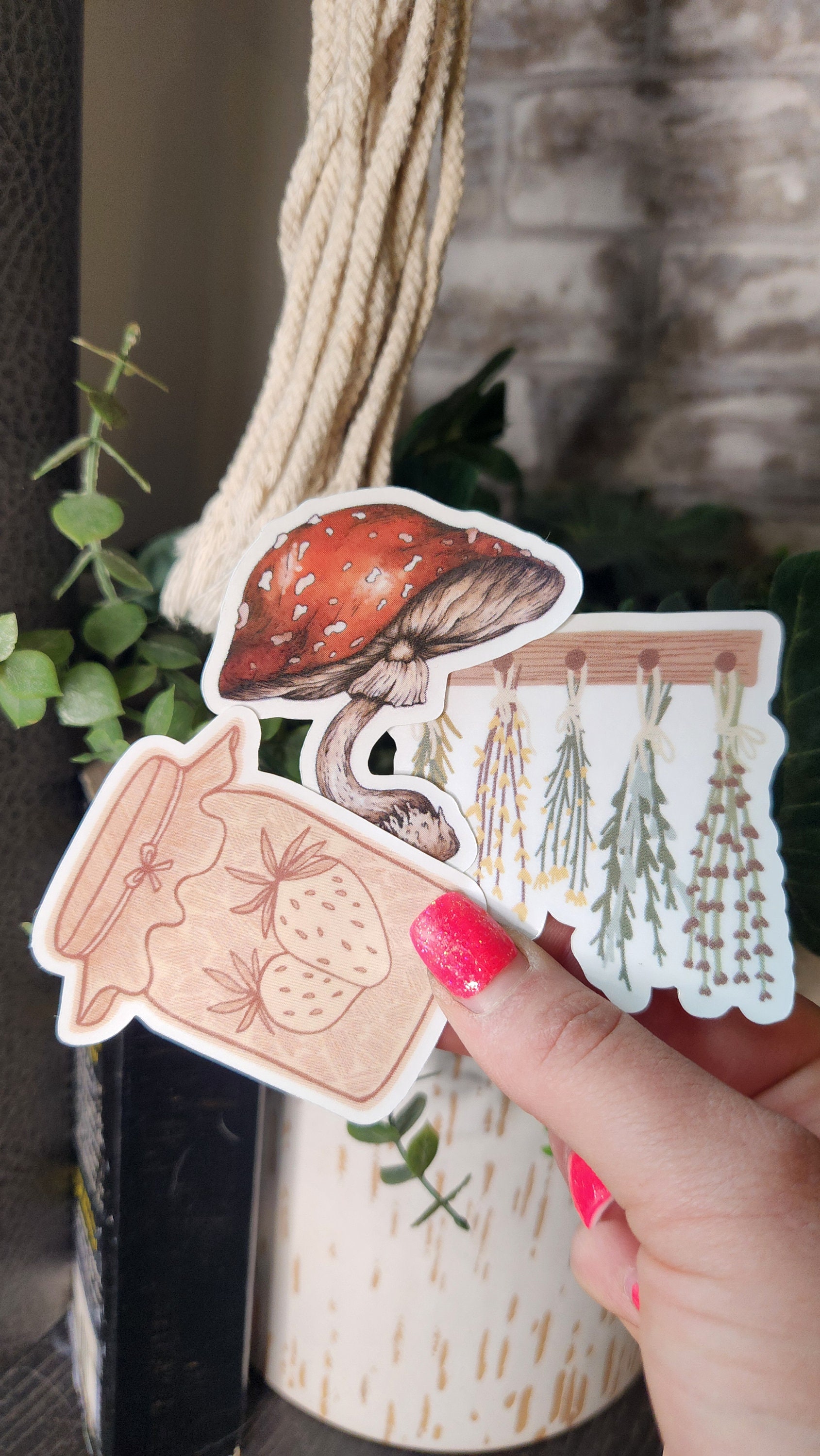 Cottage Core, 20 Count Sticker Pack, Apothecary, Cottagecore Stickers ...