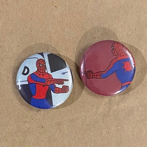 Spider-man meme 2,5 cm Button Set