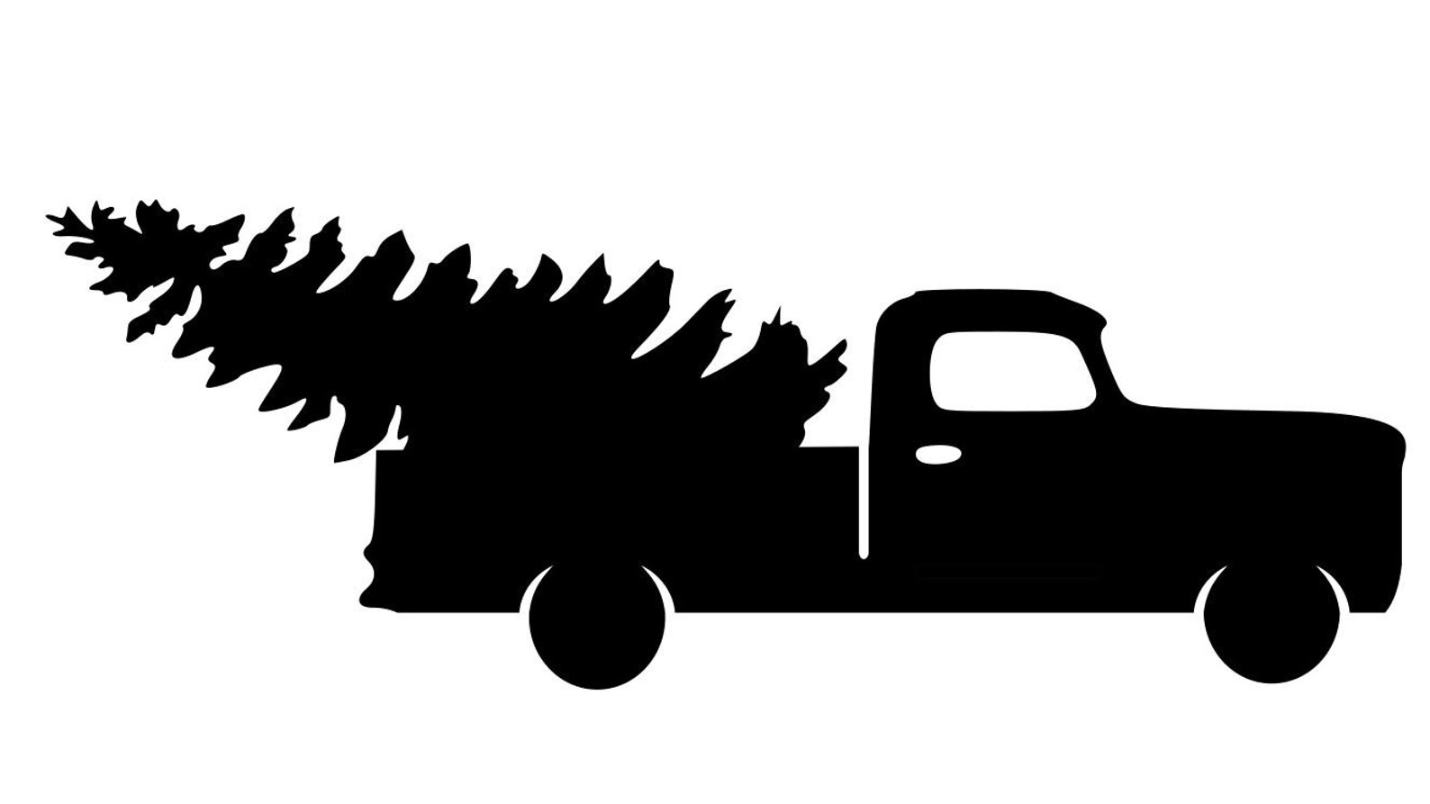 Truck With Tree DXF PNG SVG Digital Download Cut File for  Etsy