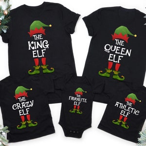Custom The Elf Shirt, Matching ELF Christmas Shirt, Funny Group Christmas Shirt, Matching Family Christmas Pajamas, Christmas Outfits