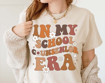 In My School Counselor Era Shirt, Fall Counselor Teacher Shirt, Social Worker Shirt, Guidance Counselor Shirt,  School Therapist Shirt