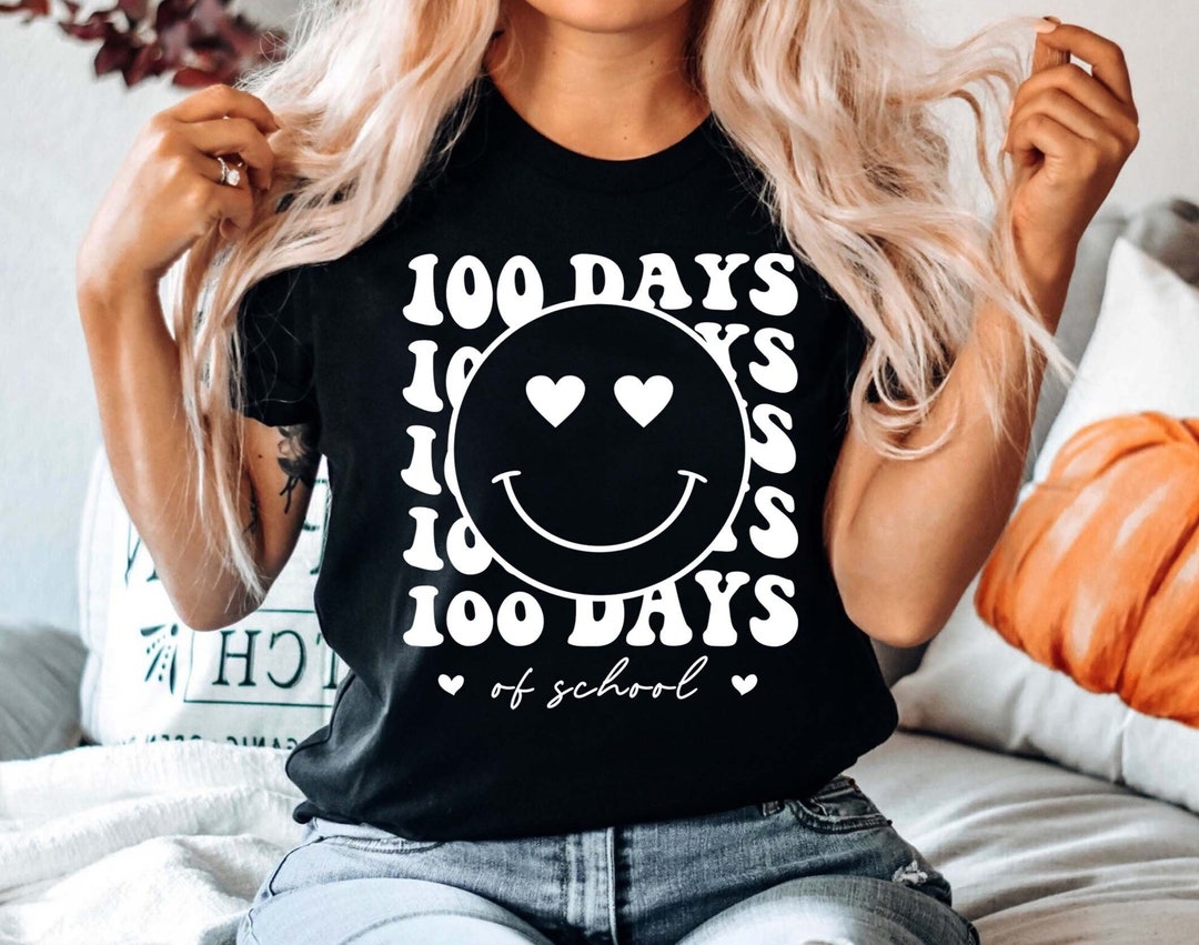 100 Days of School Shirt, Groovy Teacher Shirt, Happy 100th Day of ...