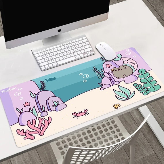 Anime Computer Laptop Mousepad for Kids Girls Boys Gaming Eco-Friendly Non-Slip Waterproof Cute Kawaii Mouse Pad 