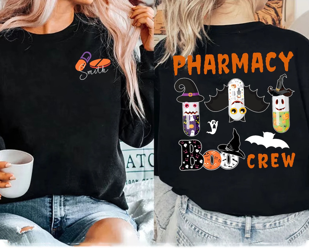 Personalized Halloween Pharmacy Technician Shirt, Pharmacy Squad Shirt ...