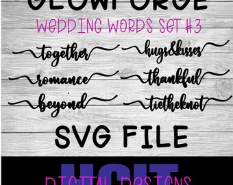 Download Wedding Words Svg Etsy