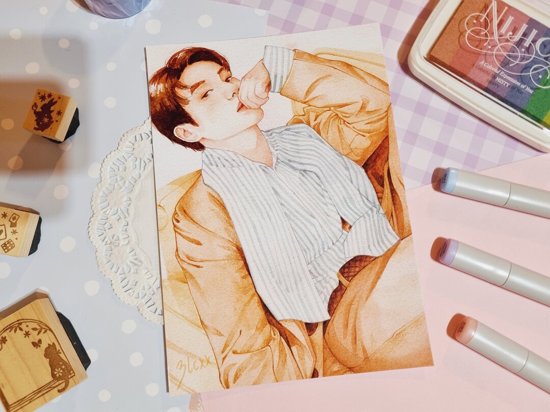 Drawing In Watercolours Bts Jungkook