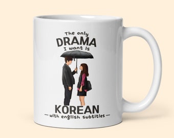 koreanisches Drama Becher, K-Drama Addict Geschenk, koreanische Geschenke, koreanische Tasse