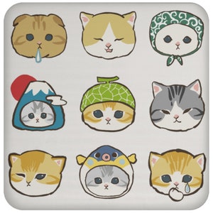 Taza de gatos lindos, taza de gato divertida, taza de café de mamá gato, taza de café meme de gato triste, gato tiburón lindo, taza de café para amante de los gatos, taza de dueño de gato, posavasos Coaster