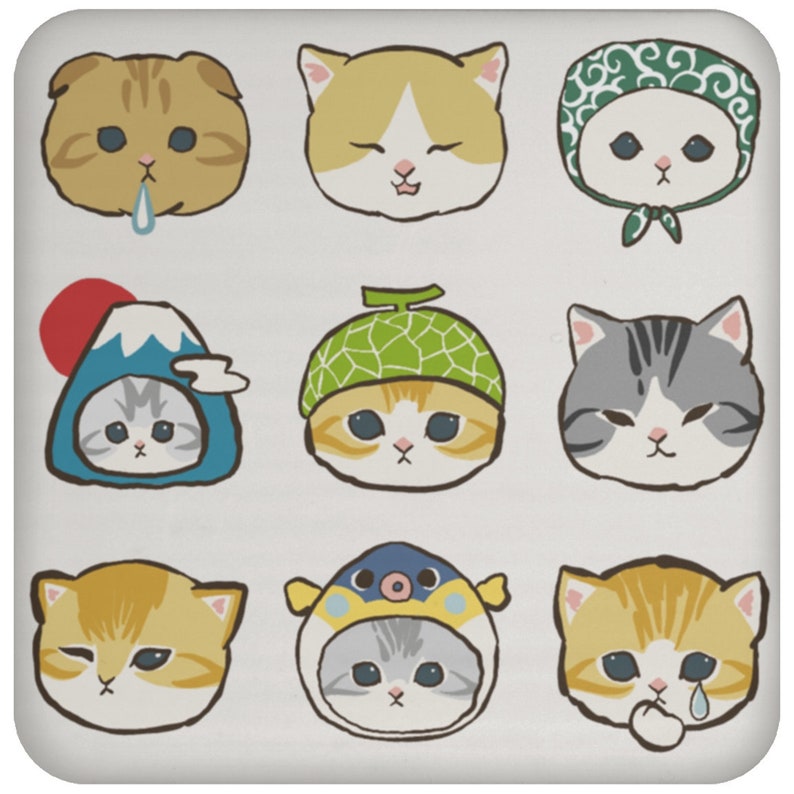Taza de gatos lindos, taza de gato divertida, taza de café de mamá gato, taza de café meme de gato triste, gato tiburón lindo, taza de café para amante de los gatos, taza de dueño de gato, posavasos Coaster