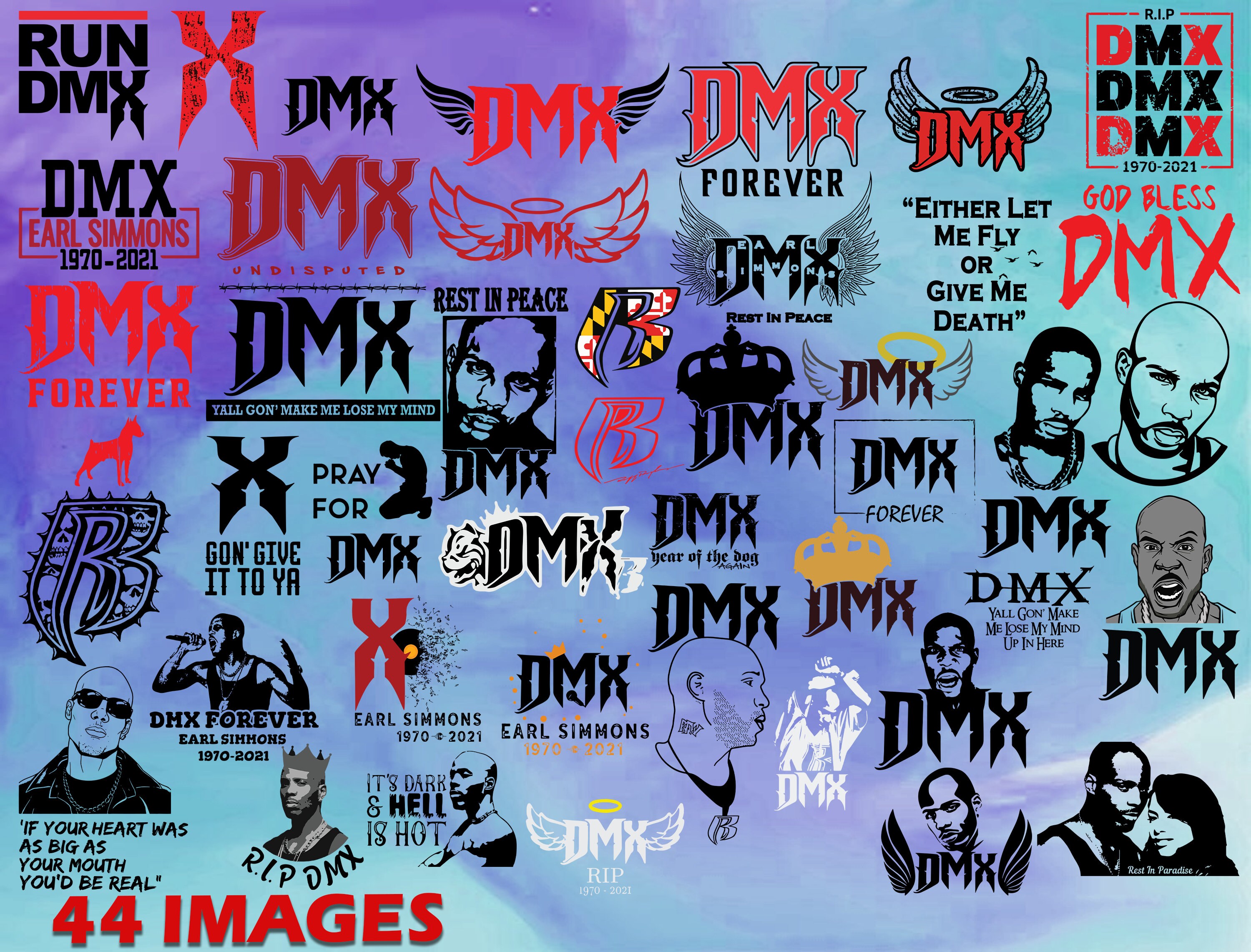 Download DMX Ruff Ryders SVG Bundle Silhouette Cut Files Clipart | Etsy