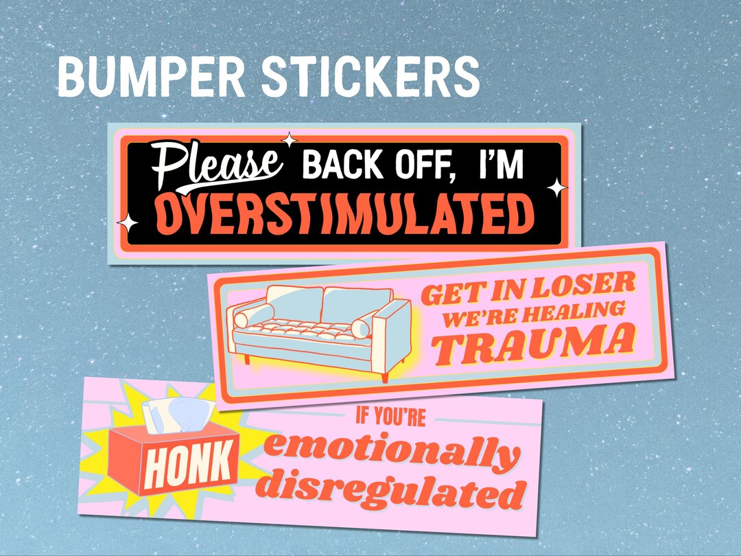 Bumper Sticker Ides Bumper Stickers - Multiple Designs - Etsy