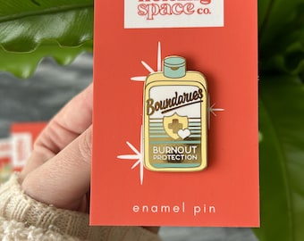 Boundaries Enamel Pin