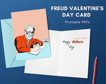 Printable Freud Valentine's Card