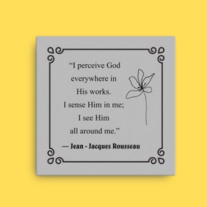 Jean Jacques Rousseau  | Canvas | Wall Decor