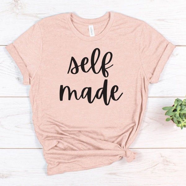 Self made unisex jersey tee | girl boss tee | girl boss shirts | ladyboss tshirt | self made millionaires | self made gift | cute hustle tee