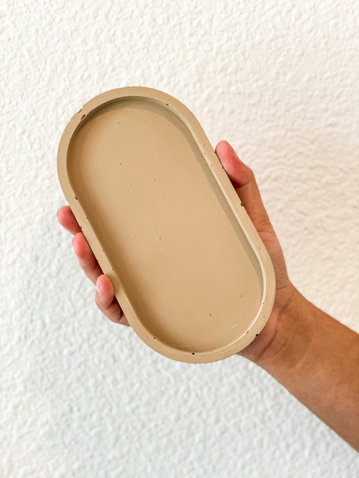 CONCRETE OVAL trays multiple colors handmade Etsy