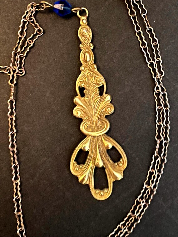 Vintage French Necklace, Art Nouveau Repro