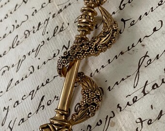 Vintage French Brooch, Sceptre, Swag and Star