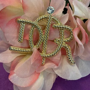 Vintage French Brooch, Dior Logo