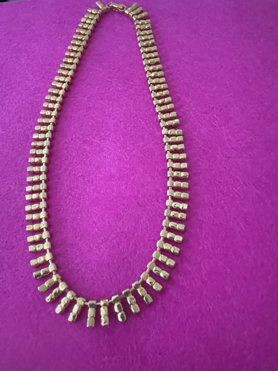 Collier Vintage En Pierres Dures - Bijou Ancien Français - Très Bon état