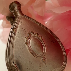 Antique French Perfume Snuff  Bottle, Silver Plated, Belle Epoque