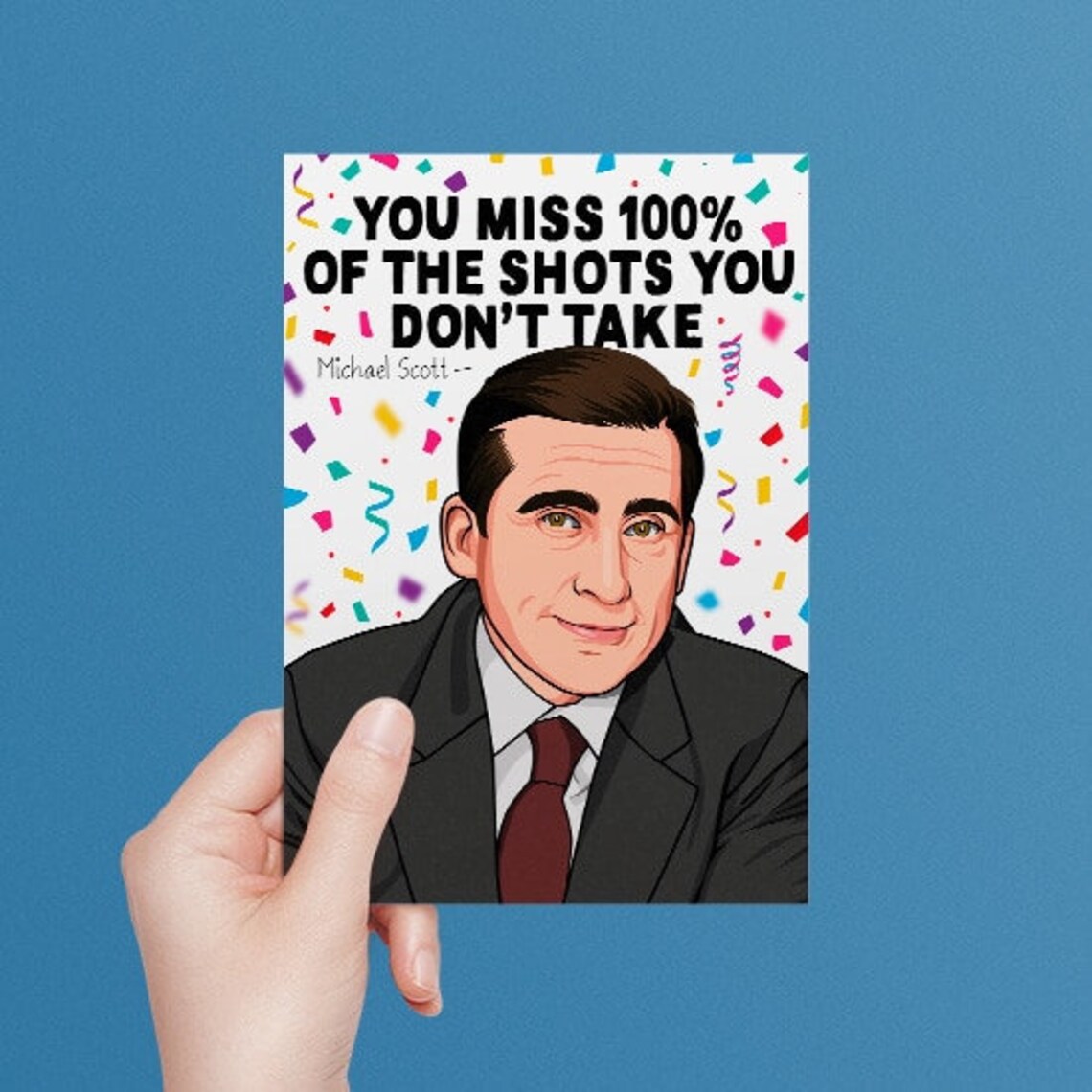Michael Scott from the The Office Birthday Card Funny | Etsy