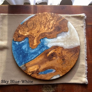 Custom Made Resin&Olive Wood Charcuterie Board,Personalized Cutting Board,Epoxy Cheese Board,Unique Kitchen-Dining Decor,Housewarming Gift