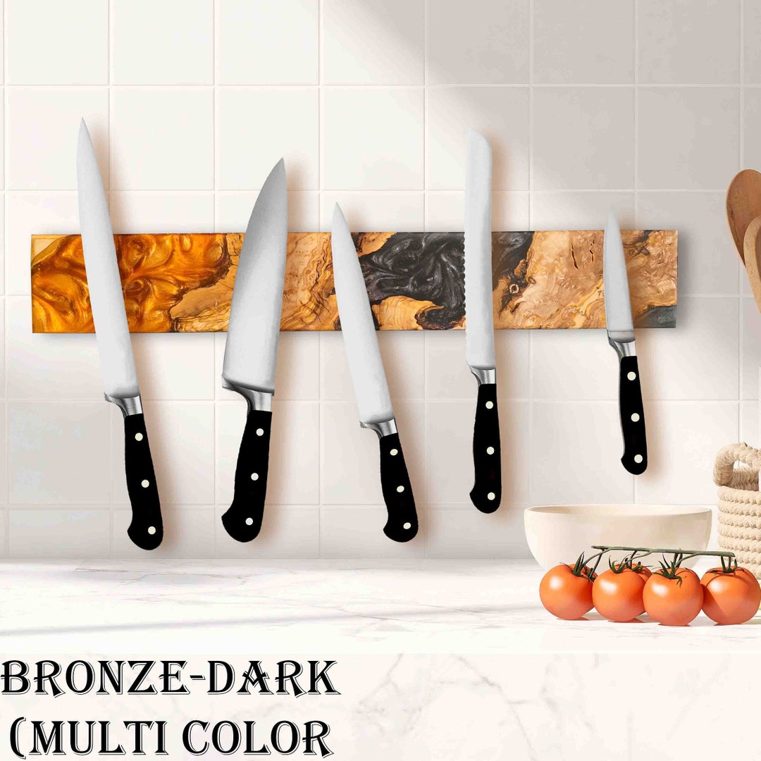 Custom Resin&olive Wood Knife Holder,resin and Wood Knife