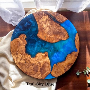 Custom Made Resin&Olive Wood Charcuterie Board,Personalized Cutting Board,Epoxy Cheese Board,Unique Kitchen-Dining Decor,Housewarming Gift
