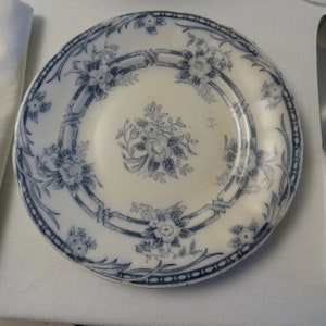 1 of 4, Dessert Plates by Sarreguemines &quot;CERES&quot; of France, Quality 2, 1880, Earthenware, Ironstone, Assiette Dessert