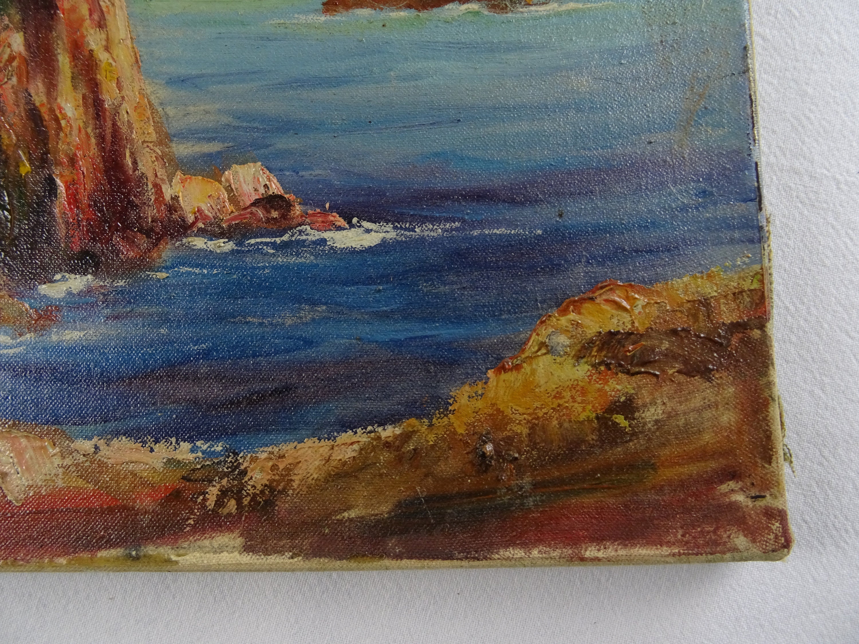 Oil Painting Oil on Canvas Landscape Stretcher Frame Plastic P