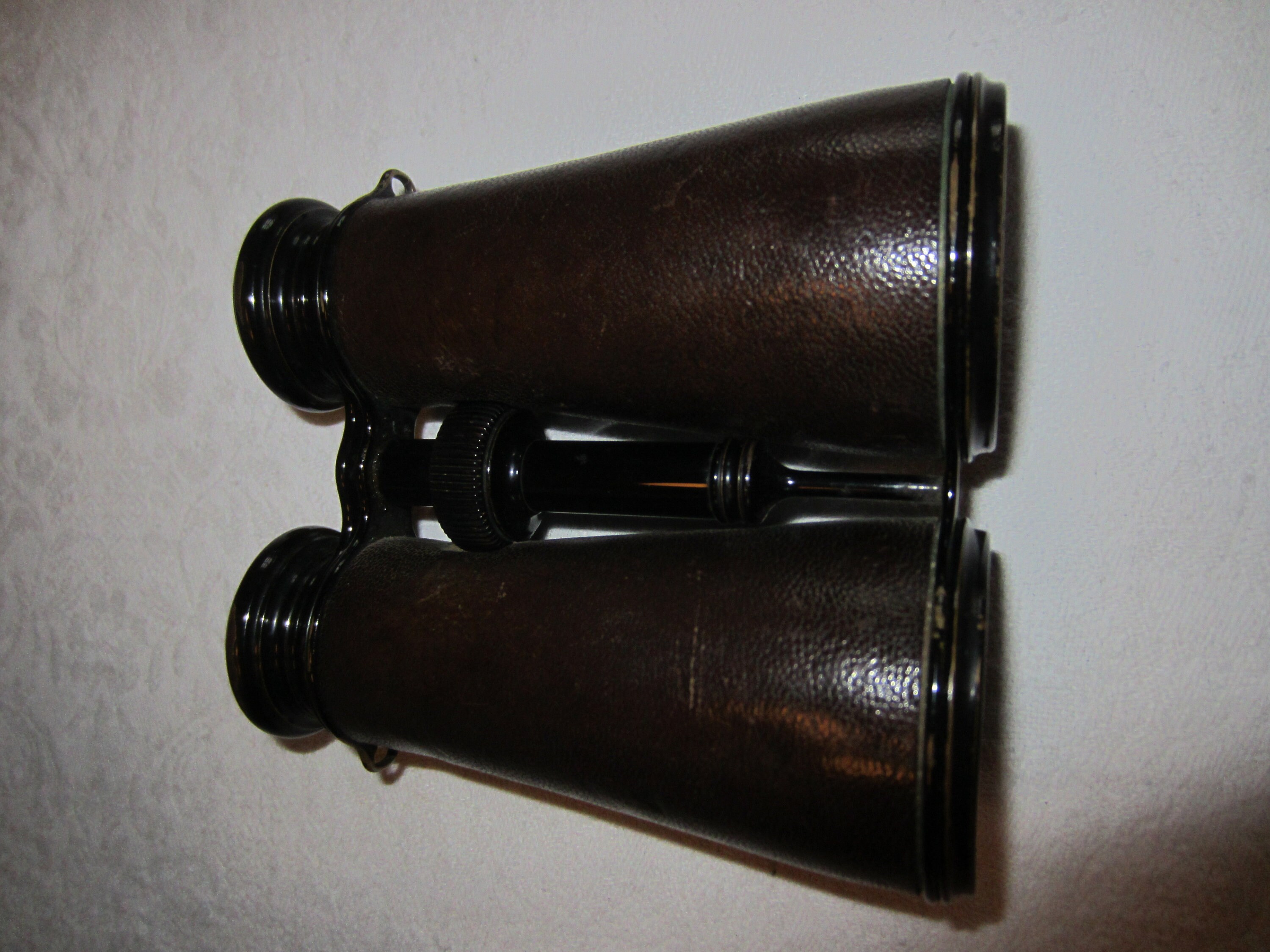 Anciennes Jumelles Lemaire Paris 8x - Cuir Et Verre - État Correct
