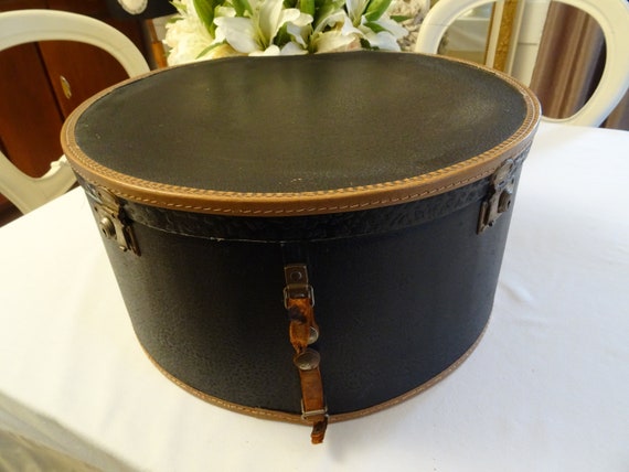 Hat Case Hat Box Antique Vintage - Etsy