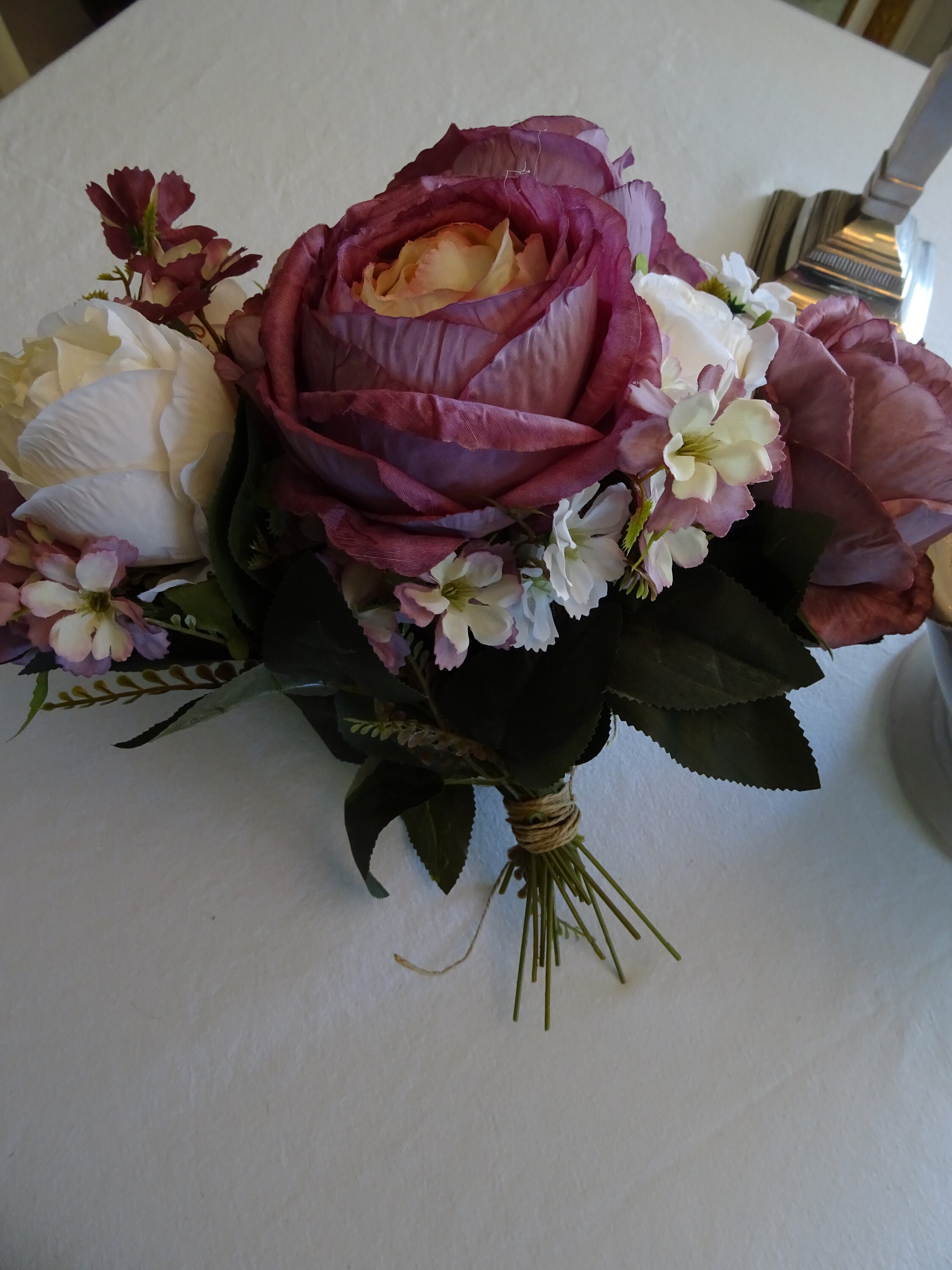 花束、造花、ライラック、白、花、装飾的な花束 - Etsy 日本
