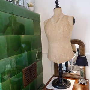 antique table bust, corset bust, Frederic Stockman, France, tailor&#39;s dummy, mannequin, tailor&#39;s bust