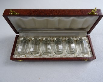 6er Set Salzstreuer Frühstücksei würzen Originalbox Glas silberfarbener Deckel Frankreich