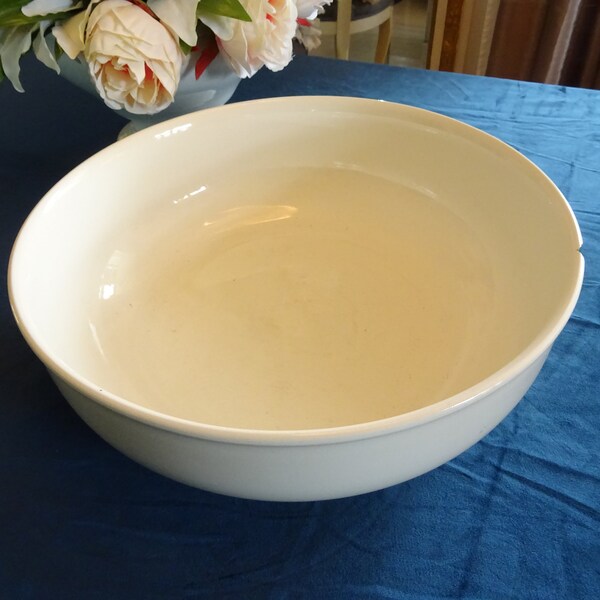 Large cream bowl, washing bowl, Waechtersbach, Germany, Vintage, Ironstone, Eisenstein