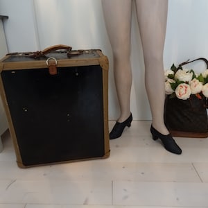 Antique cabinet suitcase with interior, suitcase, luggage, simbox, table suitcase
