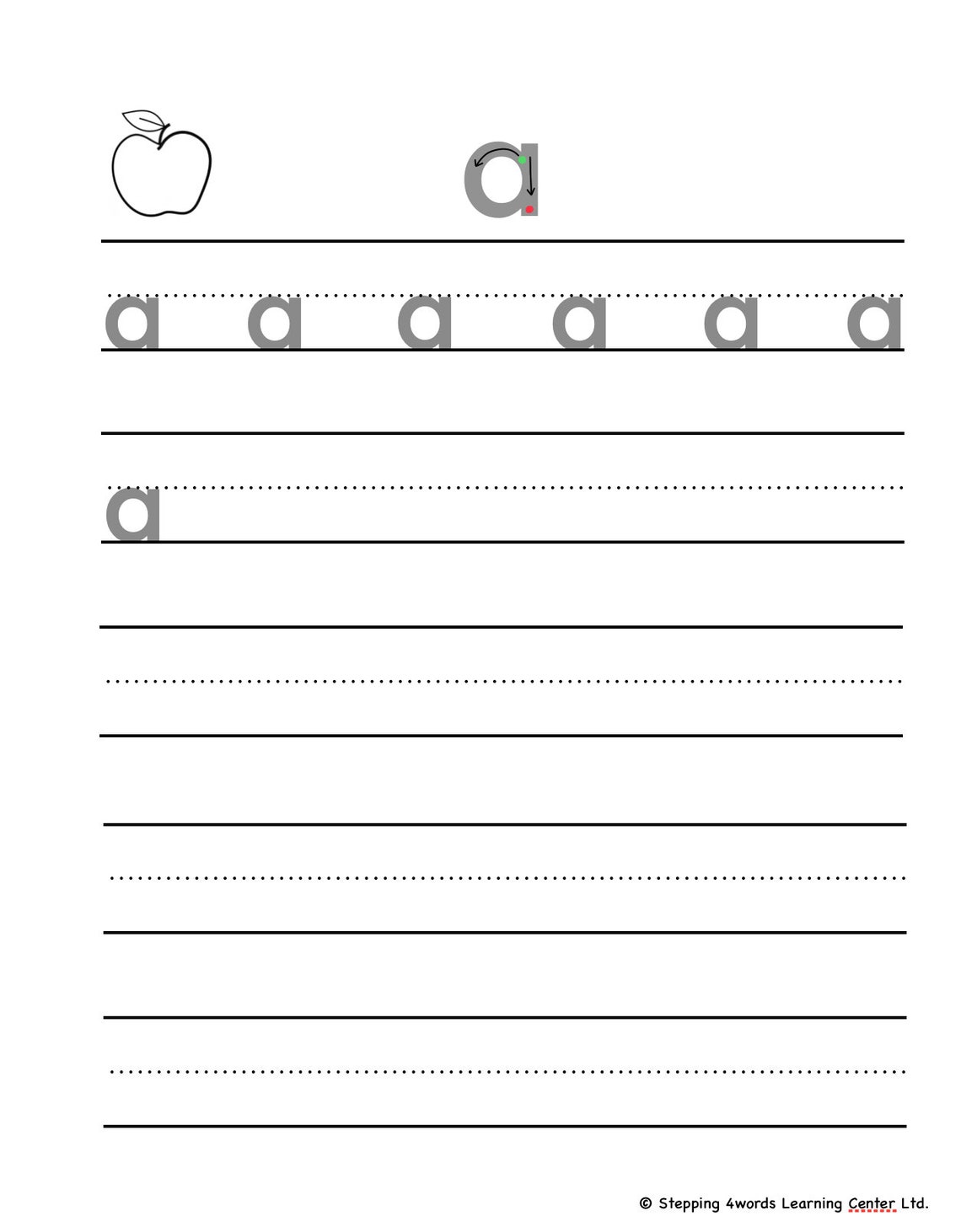Lowercase Letter Formation Worksheets Letter Formation Etsy