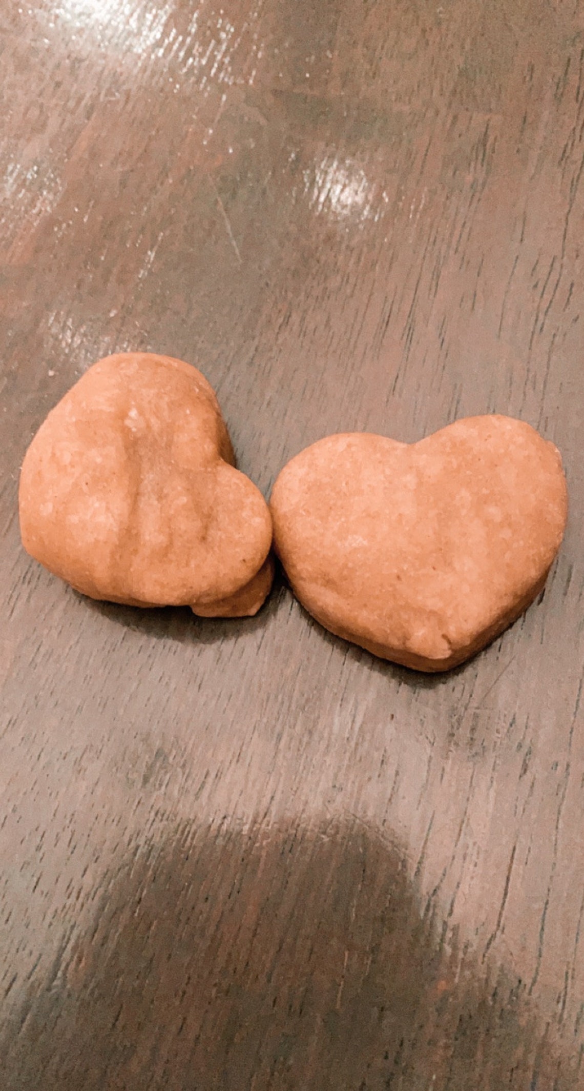 Peanut Butter Heart Shaped Dog Treats Etsy