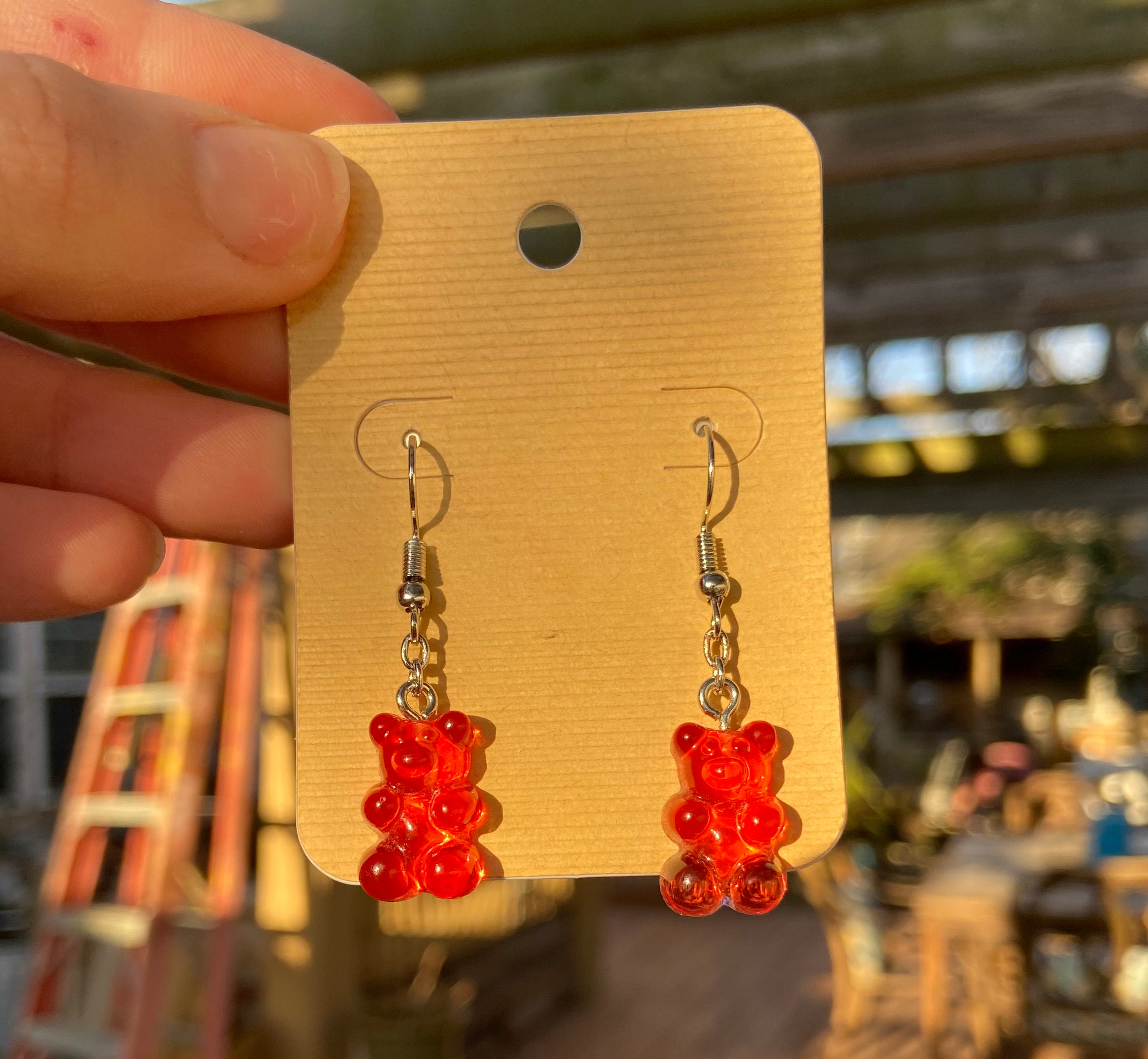 Gummy bear earrings