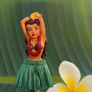 Dashboard Hula Doll, Hawaiian Girl, New Car Gift, Hawaiian Cake Topper, Dashboard Hula Girl, Dashboard Decor, Hula Girl, Tropical Wedding