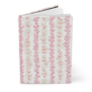 Hawaiian Flower Lei Journal, Soft Pink Floral Hardcover Notebook, 150 Lined Pages, Tropical Gift for Her immagine 10