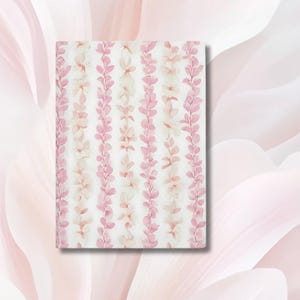 Hawaiian Flower Lei Journal, Soft Pink Floral Hardcover Notebook, 150 Lined Pages, Tropical Gift for Her immagine 3