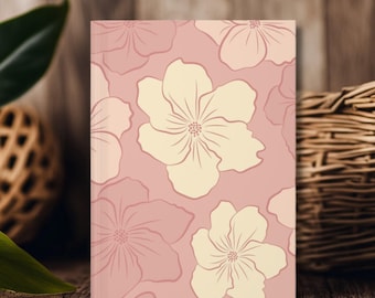 Hawaiian Floral Hardcover Journal - Matte Cover, 150 Lined Pages