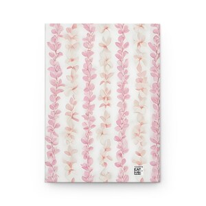 Hawaiian Flower Lei Journal, Soft Pink Floral Hardcover Notebook, 150 Lined Pages, Tropical Gift for Her immagine 9