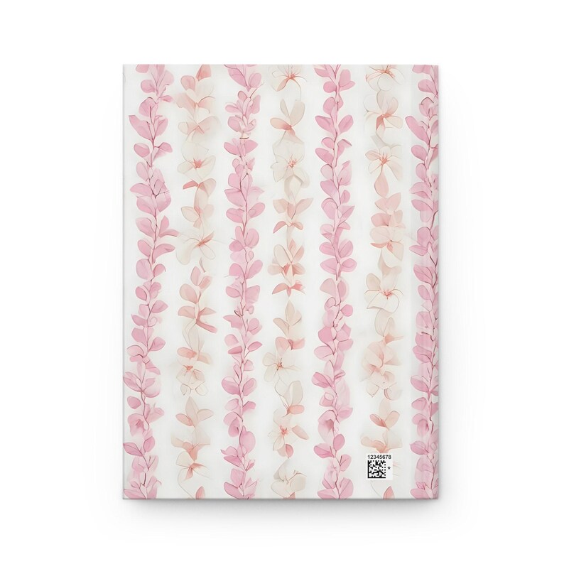 Hawaiian Flower Lei Journal, Soft Pink Floral Hardcover Notebook, 150 Lined Pages, Tropical Gift for Her immagine 9